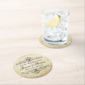 華やか華美なヴィンテージウェディングコレクション ラウンドペーパーコースター (インサイチュ)