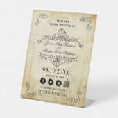 華やか華美なヴィンテージウェディングコレクション 台座サイン (正面)