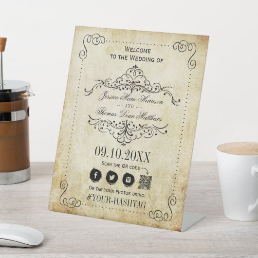 華やか華美なヴィンテージウェディングコレクション 台座サイン (インサイチュ)