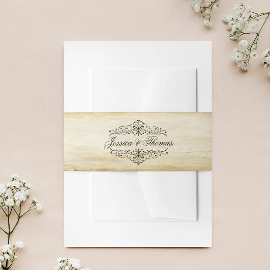 華やか華美なヴィンテージウェディングコレクション 招待状ベリーバンド