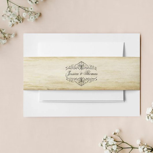 華やか華美なヴィンテージウェディングコレクション 招待状ベリーバンド