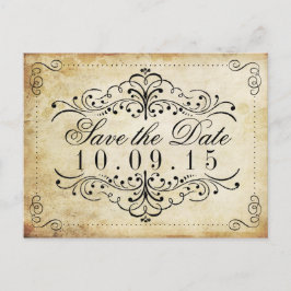 華やか華美なヴィンテージウェディングコレクション 案内ポストカード