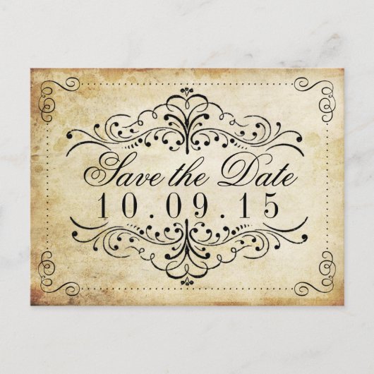 華やか華美なヴィンテージウェディングコレクション 案内ポストカード (正面)