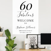 華やか60歳の誕生日パーティー ポスター (ホームオフィス)