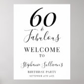 華やか60歳の誕生日パーティー ポスター (正面)