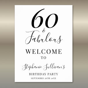 華やか60歳の誕生日パーティー ポスター