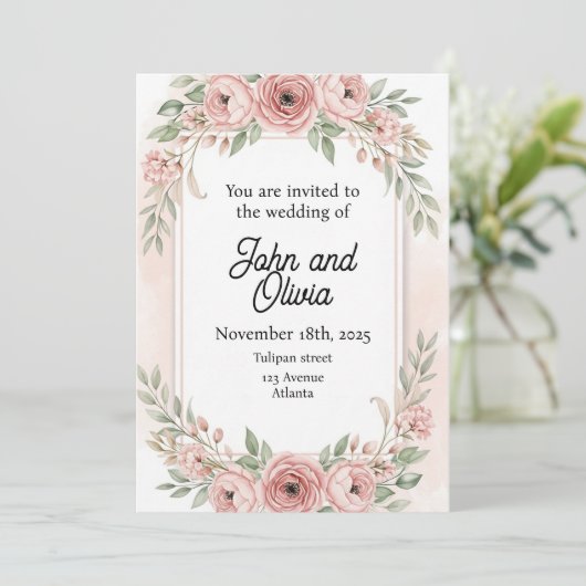 華やか 招待状 (スタンド正面)