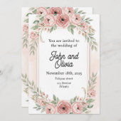 華やか 招待状 (正面/裏面)