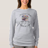 華やぐ本 フラワーロングスリーブ Tシャツ (正面)