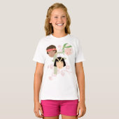 華やぐ1920年代のフラッパーガール Tシャツ (正面フル)