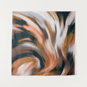 華エレガントやかなスタイル自然色パレット タペストリー (正面(横))