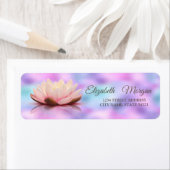 華エレガントやかなロータスのホログラフィック虹色 ラベル (インサイチュ)