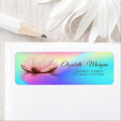 華エレガントやかなロータスカラフルホログラフィー ラベル (インサイチュ)