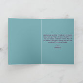 華エレガントやかな女性の70誕生日挨拶 カード (内部)