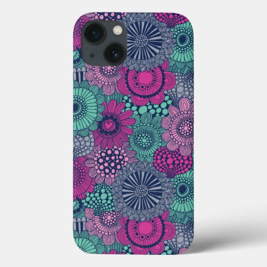 華スタイリッシュやかな花の明るい模様 Case-Mate iPhoneケース (裏面)
