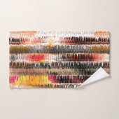 華ストライプのやかな紙 バスタオルセット (ハンドタオル)