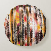 華ストライプのやかな紙 ラウンドクッション (正面)