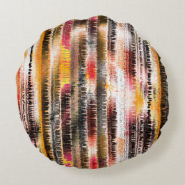 華ストライプのやかな紙 ラウンドクッション