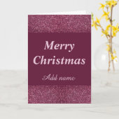 華パーソナライズされたかわいらしやかな名前クリスマスカード カード (黄色い花)