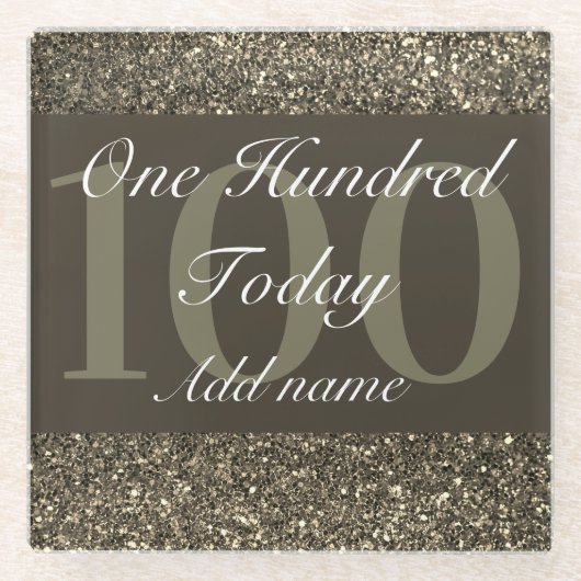 華パーソナライズされたやかなスペシャルコースター100th ガラスコースター (正面)