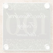 華パーソナライズされたやかなスペシャルコースター100th ガラスコースター (裏面)