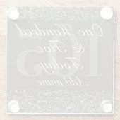 華パーソナライズされたやかなスペシャルコースター105th ガラスコースター (裏面)