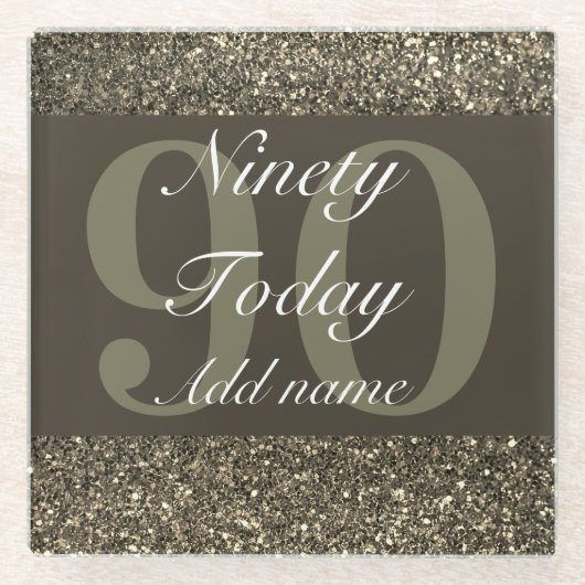 華パーソナライズされたやかなスペシャルコースター90th ガラスコースター (正面)