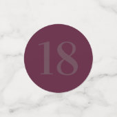 華パーソナライズされたやかなテーブル紙吹雪18日 コンフェッティ (スモール正面)