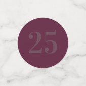 華パーソナライズされたやかなテーブル紙吹雪25日 コンフェッティ (スモール正面)