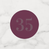 華パーソナライズされたやかなテーブル紙吹雪35日 コンフェッティ (スモール正面)