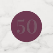 華パーソナライズされたやかなテーブル紙吹雪50日 コンフェッティ (スモール正面)