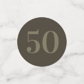 華パーソナライズされたやかなテーブル紙吹雪50日 コンフェッティ (スモール正面)