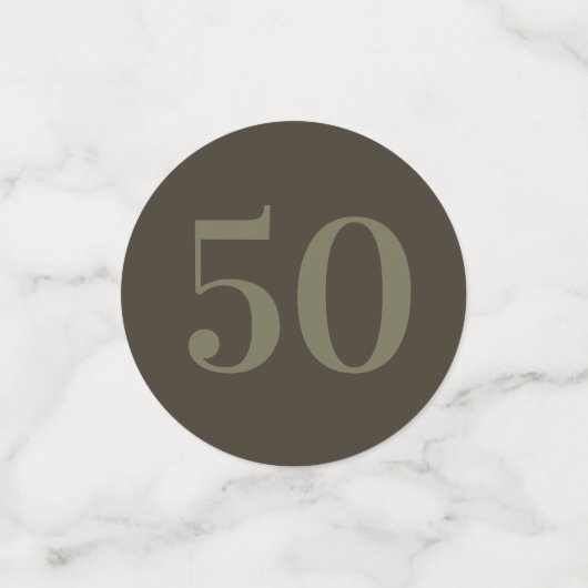 華パーソナライズされたやかなテーブル紙吹雪50日 コンフェッティ (スモール正面)