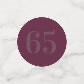 華パーソナライズされたやかなテーブル紙吹雪65日 コンフェッティ (スモール正面)