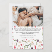 華モダンやかなクリスマス家族5枚の写真 シーズンカード (裏面)