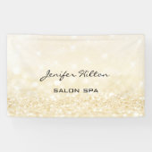 華モダンやかなシックフェイク金ゴールド 横断幕 (横)