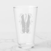 華人と提携している タンブラーグラス (裏面)