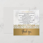 華美お礼結婚を言う サンキューカード (正面/裏面)