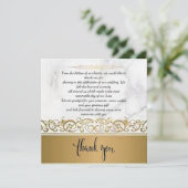 華美お礼結婚を言う サンキューカード (スタンド正面)