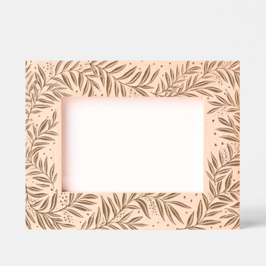 華美つる植物装飾植物学 レーザー彫刻フレーム (正面)