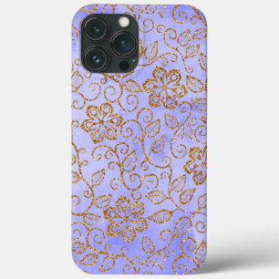 華美でシックでかわいくガーリーなヴィンテージの花の芸術パターン iPhone 13 PRO MAXケース