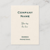 華美でビクトリアンなスクロール窓の名刺 名刺 (裏面)