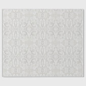 華美で白いレース ラッピングペーパー (フラット)