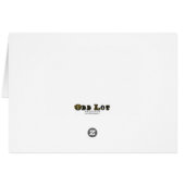 華美なおとぎ話の結婚式のテーブル数カード (裏面横)