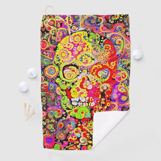 華美なスカル ゴルフタオル (インサイチュ)