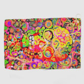 華美なスカル ゴルフタオル (横)