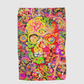 華美なスカル ゴルフタオル (正面)