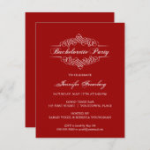 華美なバチェロレッテの招待状 招待状 (正面/裏面)