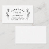 華美なレトロによって曲げられる文字のプロフェッショナル 名刺 (正面/裏面)