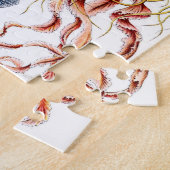 華美なヴィンテージのくらげ ジグソーパズル (側面)